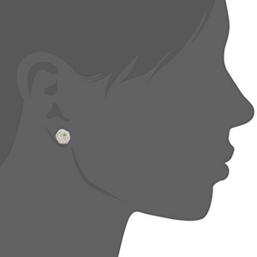 popular Twisted Love Knot Stud Earrings - Picture 5 of 5